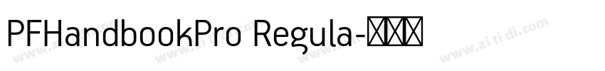 PFHandbookPro Regula字体转换